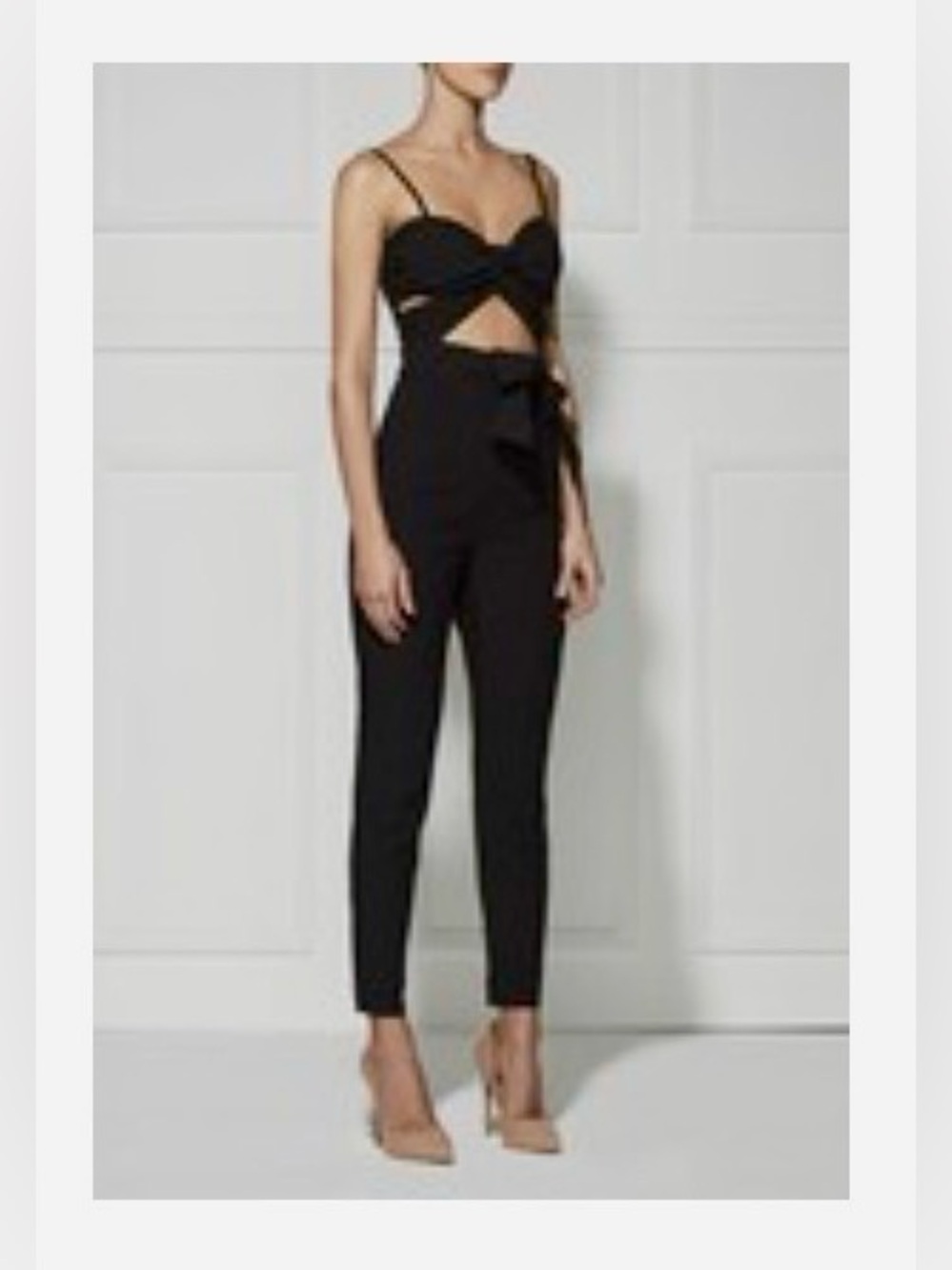Misha Collection Celia Pantsuit. Color Ebony. Size M. 100% Silk. New.